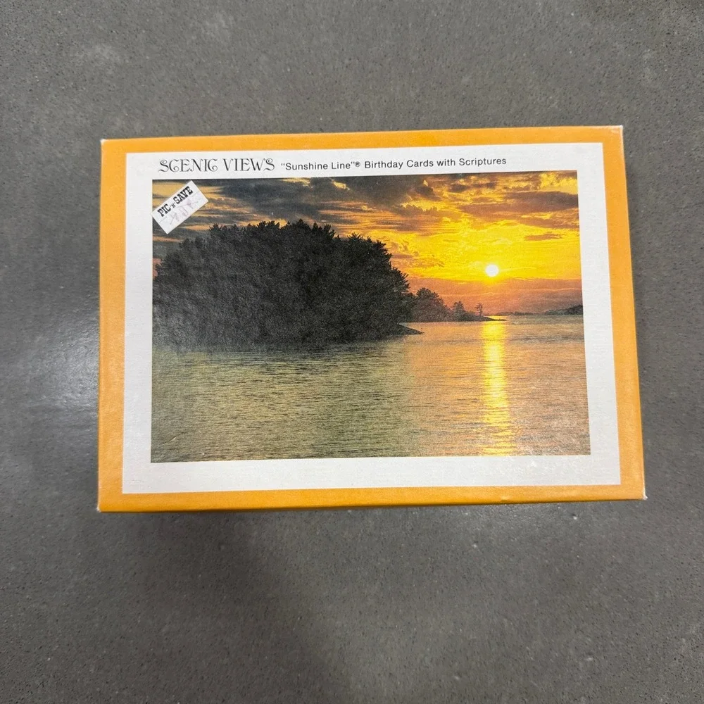 Sunshine Line Scenic Views Birthday Cards with Scriptures Set of 15 Willard Clay